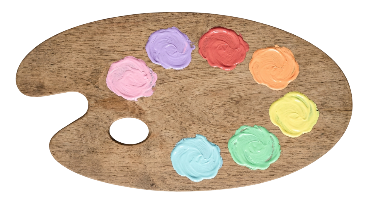 Palette with category colours