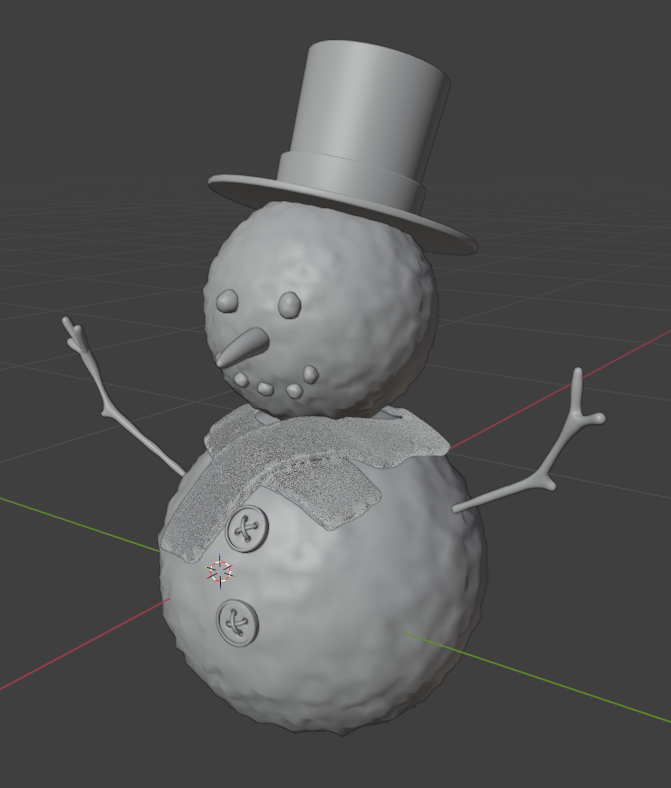 Render Solid Snowman