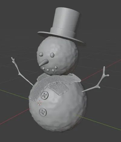 Render Solid Snowman